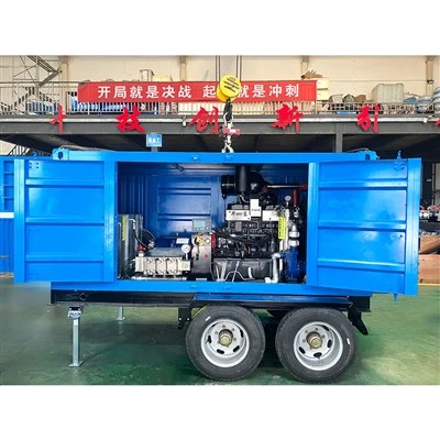 Hydraulické tryskacie zariadenie namontované na prívese 1000 barov 50 l/min